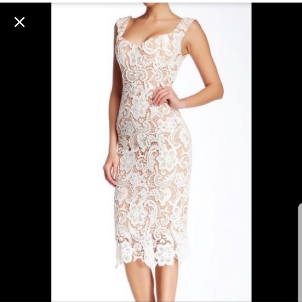 NWT Few Moda midi lace dress